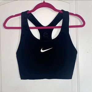 Nike Black Dri-FIT Swoosh Sports Bra (XL)